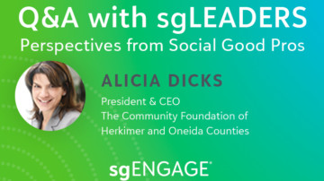 Alicia Dicks, leadership, community foundation